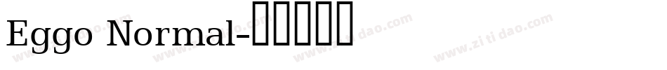 Eggo Normal字体转换